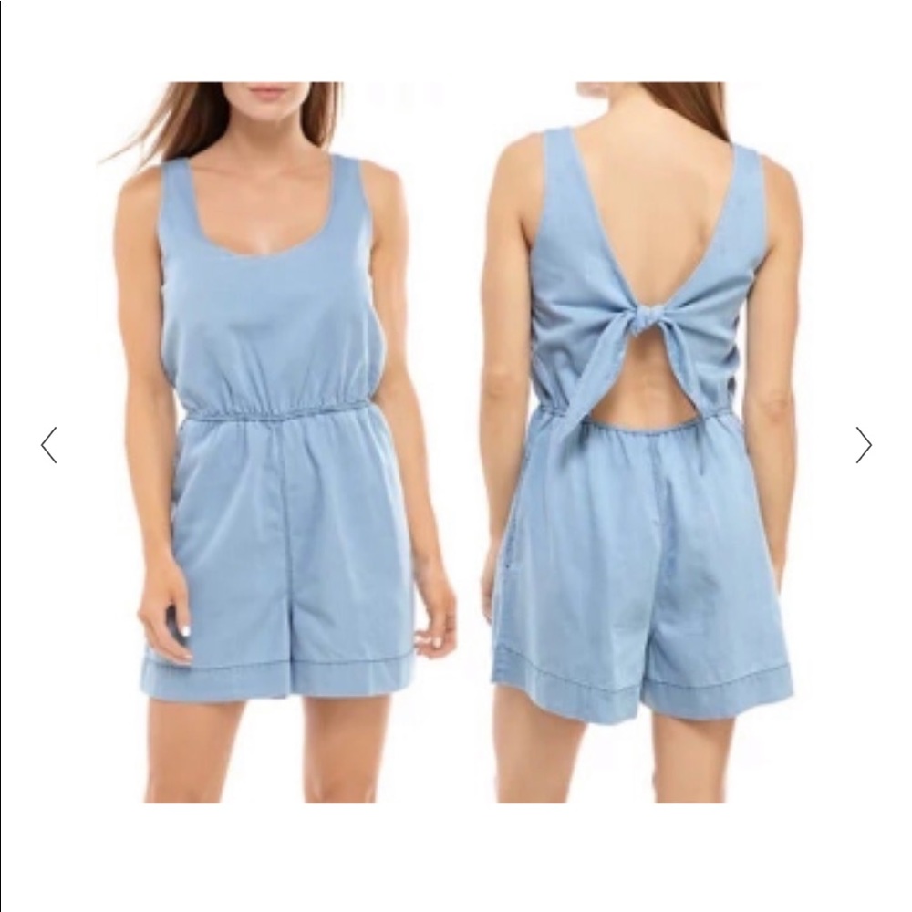 FRENCH CONNECTION Zaina Chambray Romper